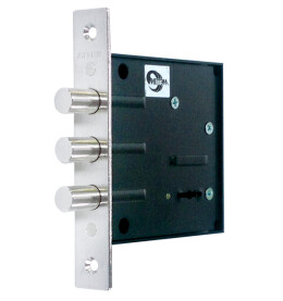 Замок врезной сувальдный «ЗВ8 842.0.0» 5 кл. Хром