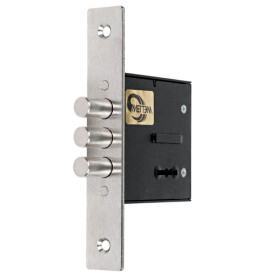 Замок врезной сувальдный «ЗВ8 852.0.0» 3 кл. Хром