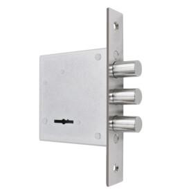 Замок врезной сувальдный «ЗВ8-8Д/15» 5 кл. Хром