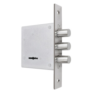 Замок врезной сувальдный «ЗВ8-8Д/15» 5 кл. Хром