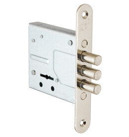 Замок врезной сувальдный «ЗВ8-8У/13» 3 кл. Хром