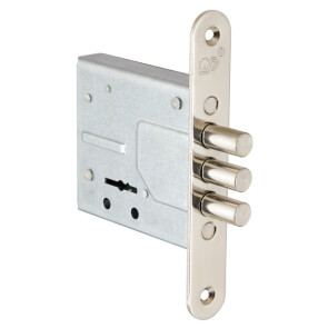 Замок врезной сувальдный «ЗВ8-8У/13» (без отв. планки), 3 кл. 70 мм Хром