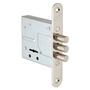 Замок врезной сувальдный «ЗВ8-8У/13» (без отв. планки), 3 кл. 24 мм Хром