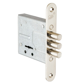 Замок врезной сувальдный «ЗВ8-8У/15» 5 кл. Хром