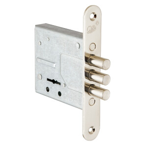 Замок врезной сувальдный «ЗВ8-8У/15» 5 кл. Хром