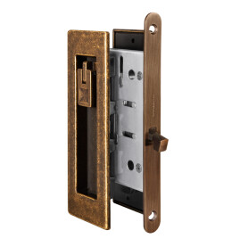 Защелка с ручками для раздвижных дверей SH.URB153.KIT011-BK (SH011 URB) АВ-7 бронза