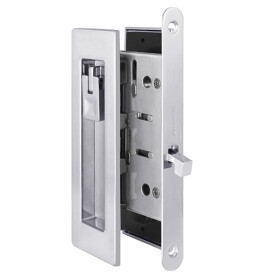 Защелка с ручками для раздвижных дверей SH.URB153.KIT011-BK (SH011 URB) SN-3 матовый никель