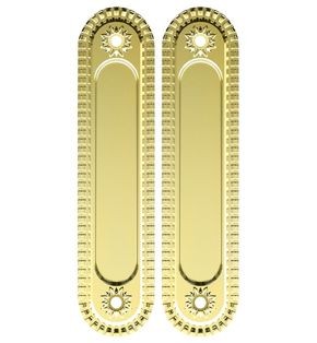 Ручка для раздвижных дверей SH.CL152.010 (SH010/CL) GOLD-24 золото 24К