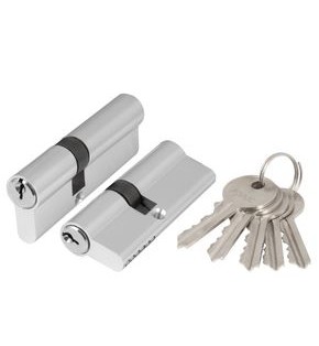 Цилиндровый механизм (AX100/80) AX1000Key80 (30+10+40) CP хром