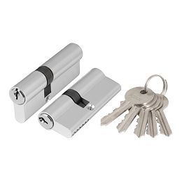 Цилиндровый механизм AX100/80 mm (30+10+40) CP хром 5 кл.
