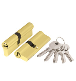 Цилиндровый механизм «AX200/60 mm (25+10+25) PB» Латунь 5 кл.