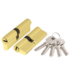 Цилиндровый механизм «AX200/60 mm (25+10+25) PB» Латунь 5 кл.