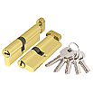 tumb 1 - Цилиндровый механизм с вертушкой AX202/70 mm (30+10+30) PB латунь 5 кл.