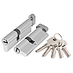 tumb 1 - Цилиндровый механизм (AX202/80) AX2002Knob80 (30+10+40) CP хром с вертушкой