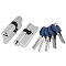 Цилиндровый механизм (Z400/60) Z4000Key60(25+10+25) CP хром