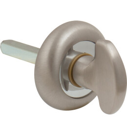 Ручка поворотная «SHELL 8х75мм» без отв. части МатНикель/Хром