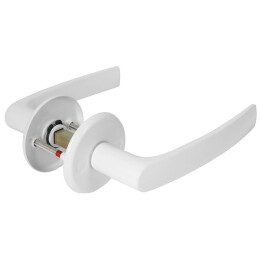 Ручки раздельные для межкомнатной двери «H-0661-WH» Белый