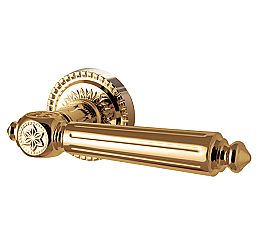 Ручка раздельная для межкомнатной двери «Matador CL4-GOLD-24» Золото 24К