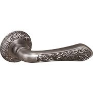 Ручка раздельная для входной и межкомнатной двери «MONARCH SM AS-3» Античное серебро