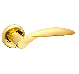 Ручка раздельная для входной и межкомнатной двери «Dona ZM SG/GP-4» МатЗолото/Золото