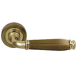 Ручка раздельная для входной и межкомнатной двери «Leda (ROSET)» Бронза