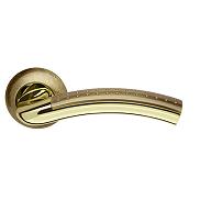 Ручка раздельная для межкомнатной двери «Libra LD26-1AB/GP-7» Бронза/Золото