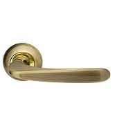 Ручка раздельная для межкомнатной двери «Pava LD42-1AB/GP-7 TECH» Бронза/Золото