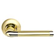 Ручка раздельная для межкомнатной двери «Stella LD28-1SG/GP-4 TECH» Матовое золото/Золото