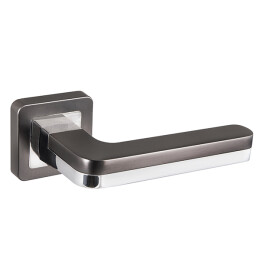 Ручка раздельная для входной и межкомнатной двери «SPACE XM GR/CP-23» Графит/Хром