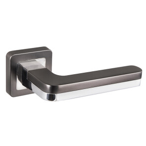 Ручка раздельная для входной и межкомнатной двери «SPACE XM GR/CP-23» Графит/Хром