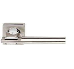 Ручка раздельная для межкомнатной двери «TRINITY SQ005-21SN/CP-3» МатНикель/Хром