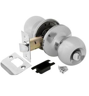 Ручка защелка DK682 CP-BK (6082 CP-B) (фик.) хром