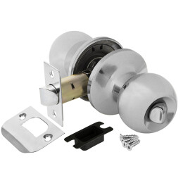 Ручка защелка DK682 CP-BK (6082 CP-B) (фик.) хром