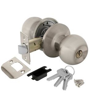 Ручка защелка DK682 SN-ET (6082 SN-E) (кл./фик.) мат. никель