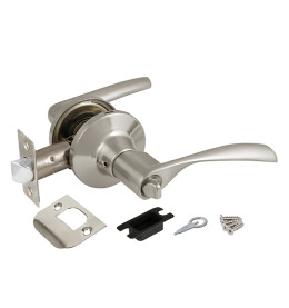 Ручка защелка DK610 SN-BK (6010 SN-B) (фик.) мат. никель