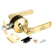 Ручка защелка для межкомнатной двери «624/BL PB-B» Золото
