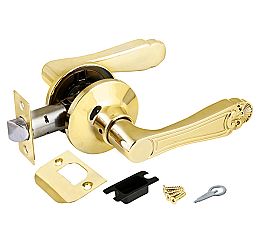 Ручка защелка для межкомнатной двери «637/BL РB-Р» Золото