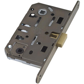 B06102.50.12 (=B04102,B05102) Защелка врезная WC (ант. бронза) тех. уп. без отв. пл. MEDIANA POLARIS