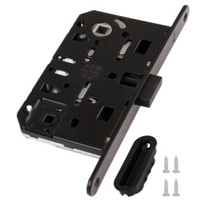 B06102.50.93.567 Защелка врезная WC (черный) с отв. пл. B02402.05.93 MEDIANA POLARIS