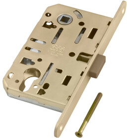 Корпус врезного замка магнитный под цилиндр MEDIANA POLARIS B06103.50.23 (матовая латунь)