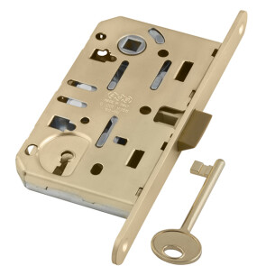 B01101.50.23 Корпус врезного замка под ключ (мат. латунь) MEDIANA EVOLUTION