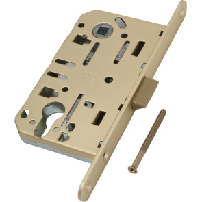 Корпус врезного замка под цилиндр MEDIANA EVOLUTION B01103.50.23 (матовая латунь)