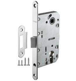 Корпус врезного замка c защёлкой PLASTP85C-50 (P85C-50) CP хром