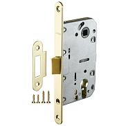 Корпус врезного замка c защёлкой PLASTP85C-50 (P85C-50) GP латунь