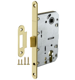 Корпус врезного замка c защёлкой PLASTP85C-50 (P85C-50) SG матовое золото