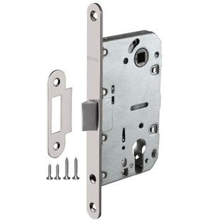 Корпус врезного замка c защёлкой PLASTP85C-50 (P85C-50) SN матовый никель