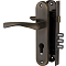 Замок цилиндровый с в комплекте с ручкой LOCKSET.1511W/B (SET F1511W/B) AB бронза