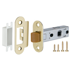 Защелка врезная «PLASTIC P22-45-25» GP Латунь