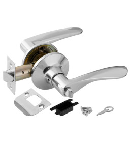 Ручка защелка DK620 CP-BK (6020 CP-B) (фик.) хром