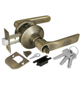 Ручка защелка DK624 AB-ET (6024 AB-E) (кл./фик.) бронза